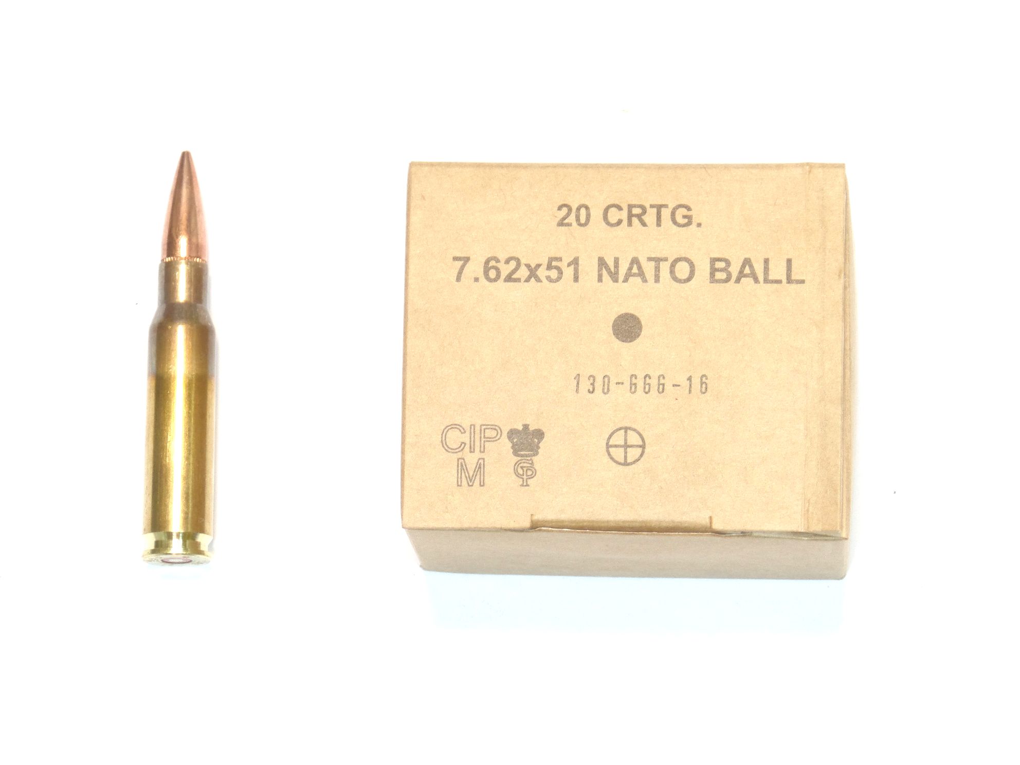 Munitions x20 calibre 7.62x51 (.308Winchester)