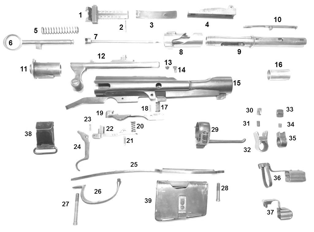 SCHMIDT RUBIN G11 - K11 Pièces détachées - éclaté