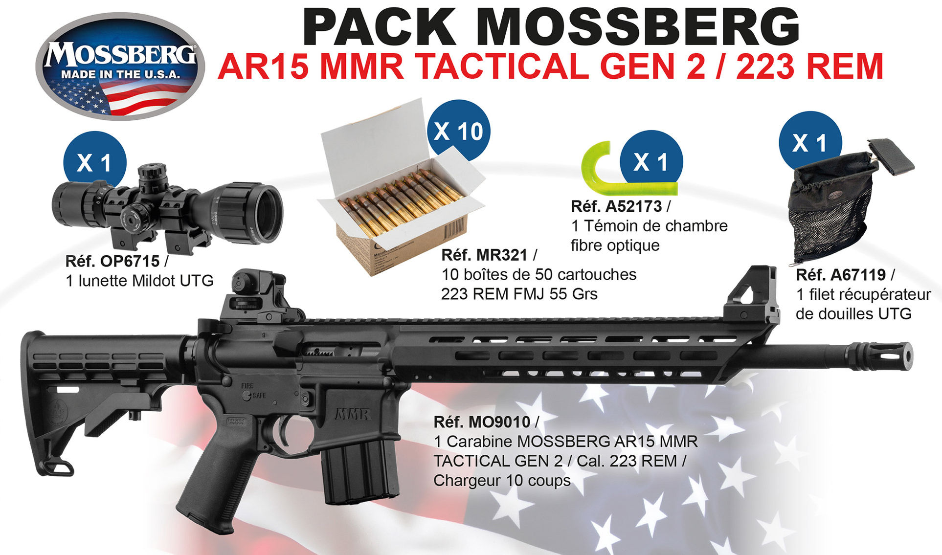 MOSSBERG MMR Tactical M4 calibre 223R